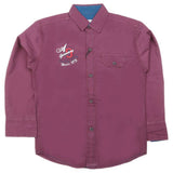 Boys Full Sleeves Casual Shirt - Purple, Kids, Boys Shirts, Chase Value, Chase Value