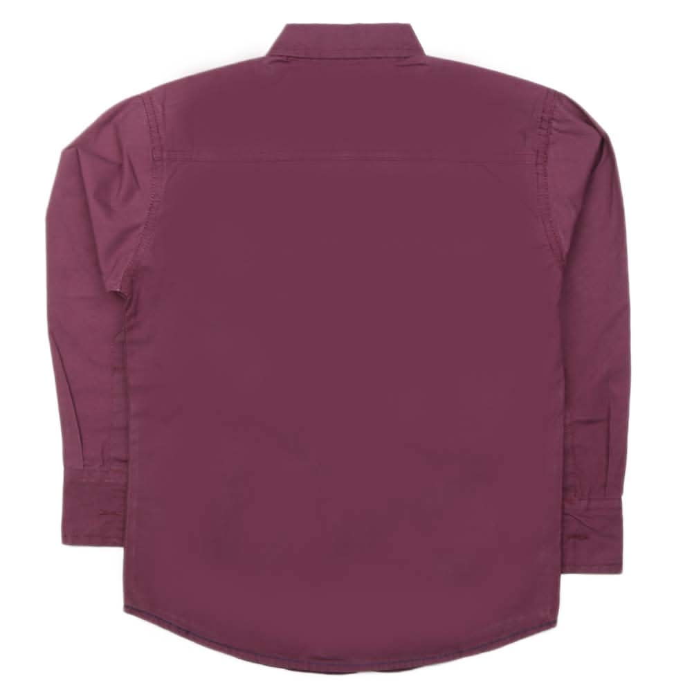 Boys Full Sleeves Casual Shirt - Purple, Kids, Boys Shirts, Chase Value, Chase Value