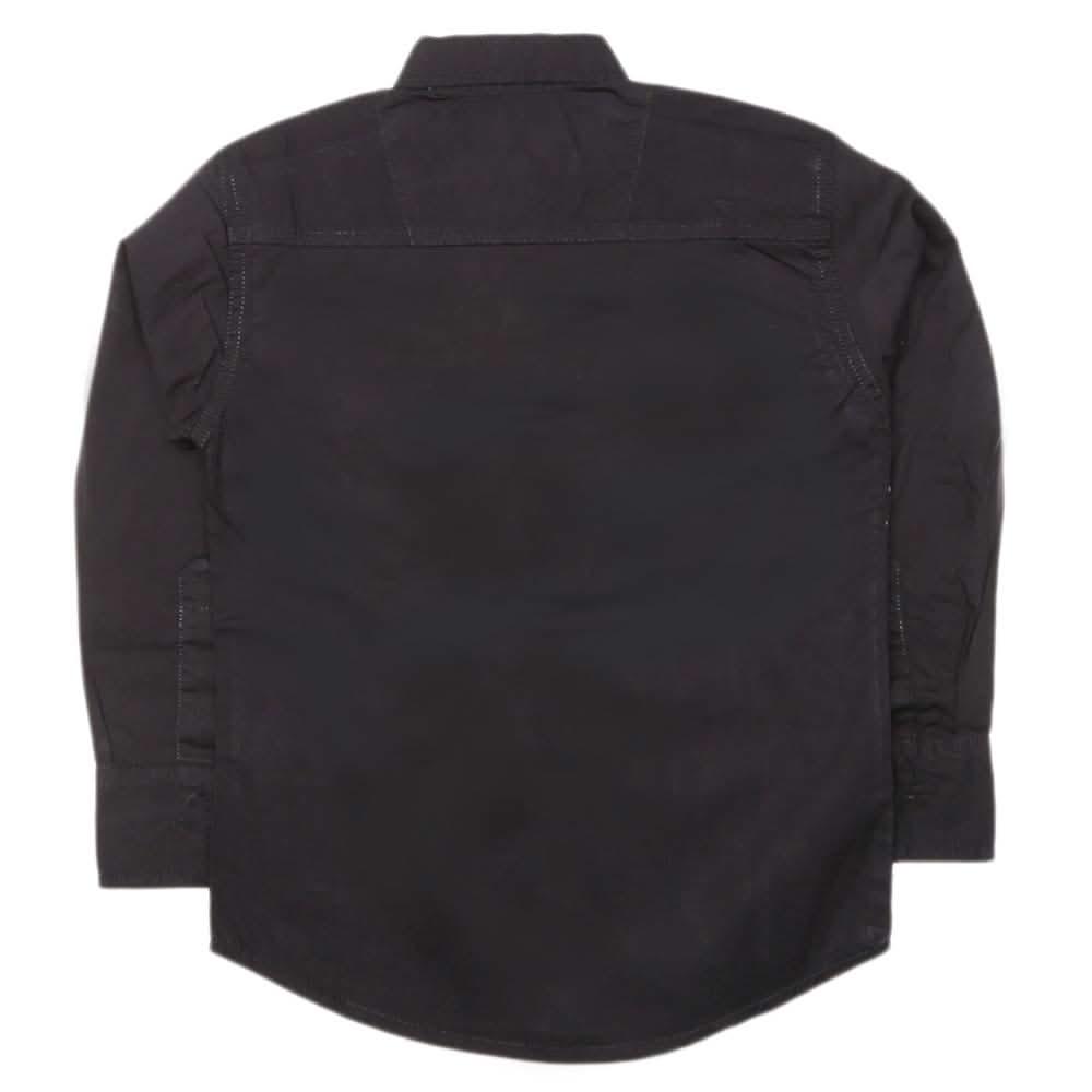Boys Full Sleeves Casual Shirt - Black, Kids, Boys Shirts, Chase Value, Chase Value