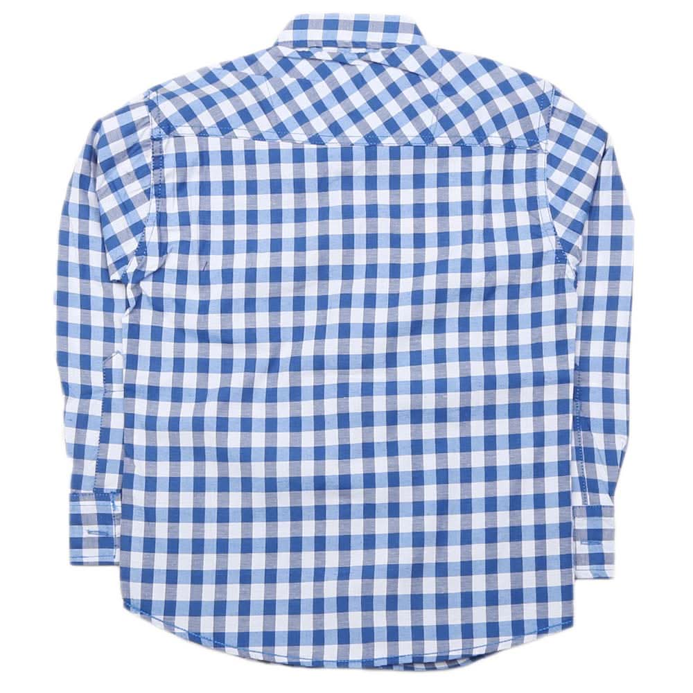 Boys Full Sleeves Casual Shirt - Blue, Kids, Boys Shirts, Chase Value, Chase Value