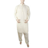 Men's Mashriq Slim Fit Shalwar Kameez - Cream, Men, Shalwar Kameez, Chase Value, Chase Value