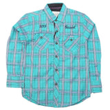 Boys Full Sleeves Casual Shirt - Green, Kids, Boys Shirts, Chase Value, Chase Value