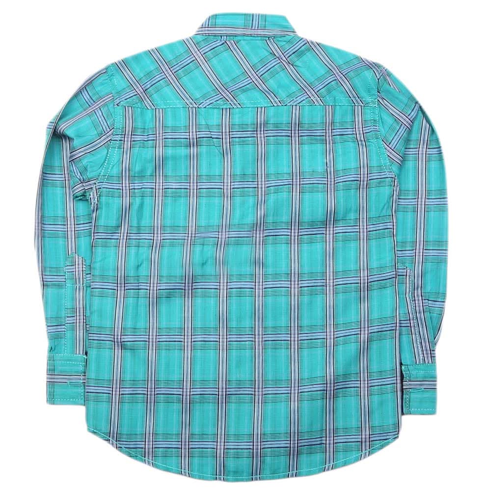 Boys Full Sleeves Casual Shirt - Green, Kids, Boys Shirts, Chase Value, Chase Value