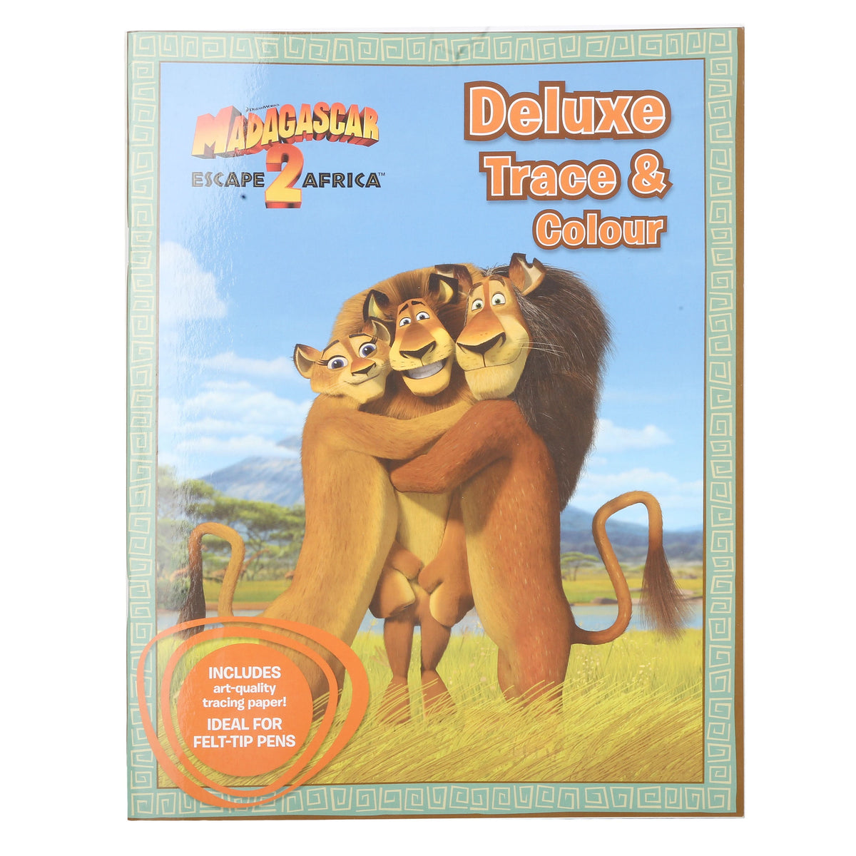 Delux Trace & Colour Madagascar, Kids, Kids Colouring Books, 3 to 6 Years, Chase Value