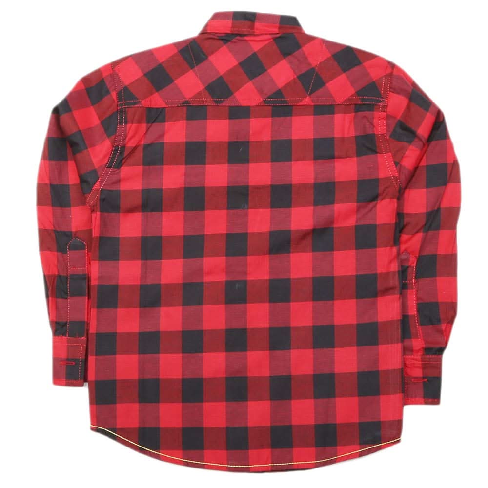 Boys Full Sleeves Casual Shirt - Red, Kids, Boys Shirts, Chase Value, Chase Value
