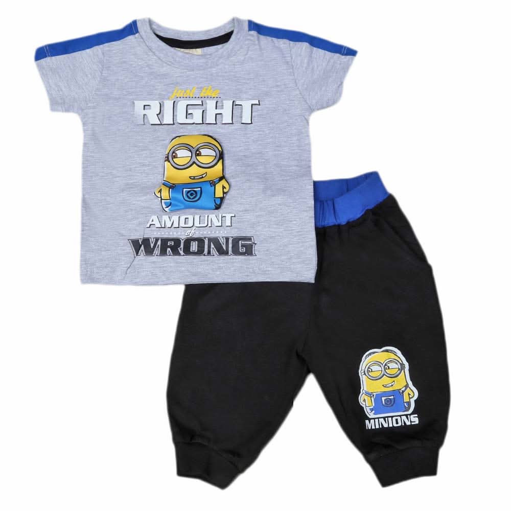 Newborn boys 2pcs Suit - Grey, Kids, NB Boys Sets And Suits, Chase Value, Chase Value