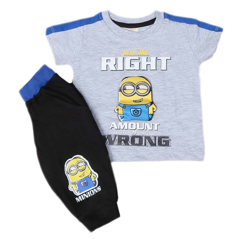 Newborn boys 2pcs Suit - Grey, Kids, NB Boys Sets And Suits, Chase Value, Chase Value