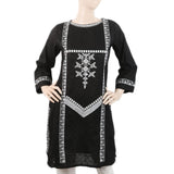 Women's Embroidered Kurti - Black, Women, Ready Kurtis, Chase Value, Chase Value