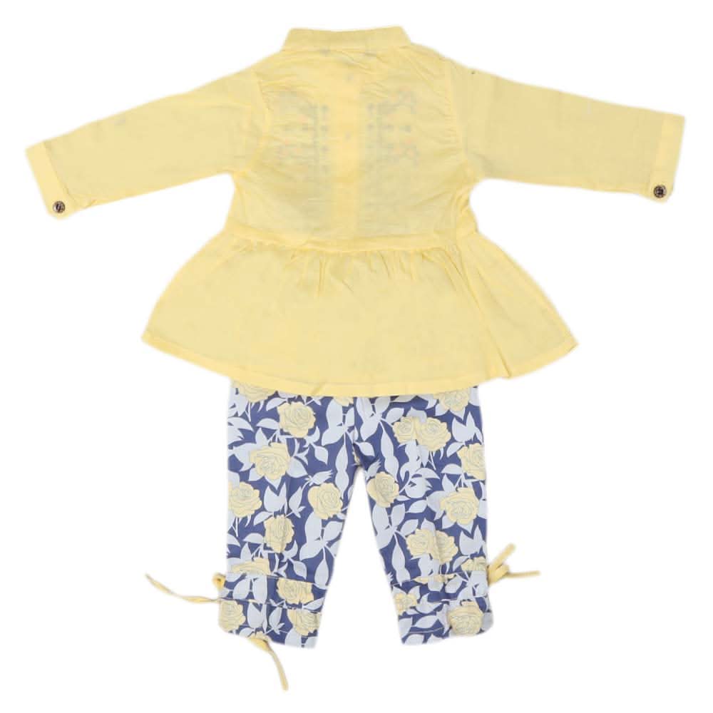 Newborn Girls 2pcs Suit - Yellow, Kids, NB Girls Sets And Suits, Chase Value, Chase Value