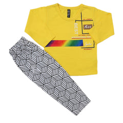 Boys Full Sleeves Suit - Yellow, Kids, Boys Sets And Suits, Chase Value, Chase Value