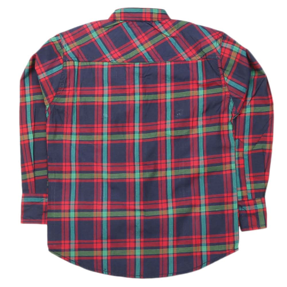 Boys Full Sleeves Casual Shirt - Red, Kids, Boys Shirts, Chase Value, Chase Value