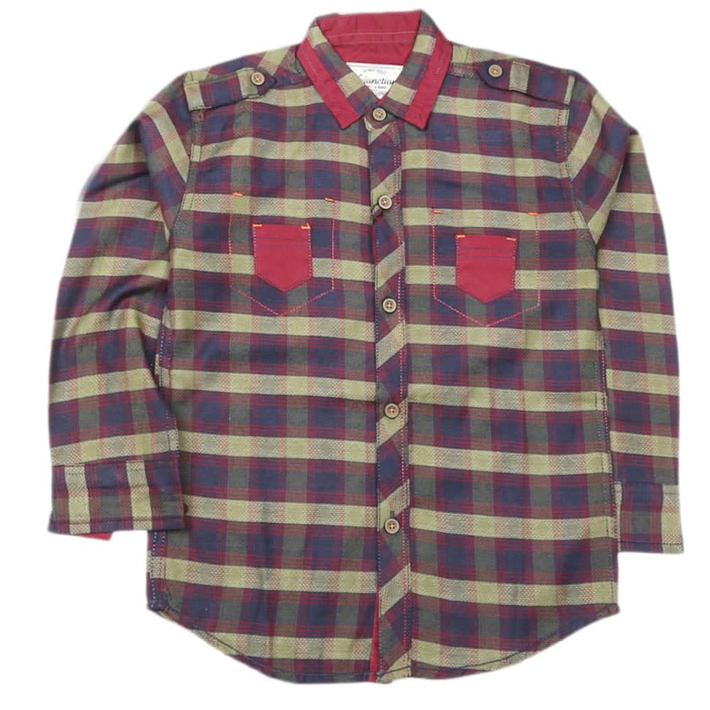 Boys Full Sleeves Casual Shirt - Multi, Kids, Boys Shirts, Chase Value, Chase Value