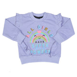Girls Full Sleeves T-Shirt - Purple, Girls T-Shirts, Chase Value, Chase Value