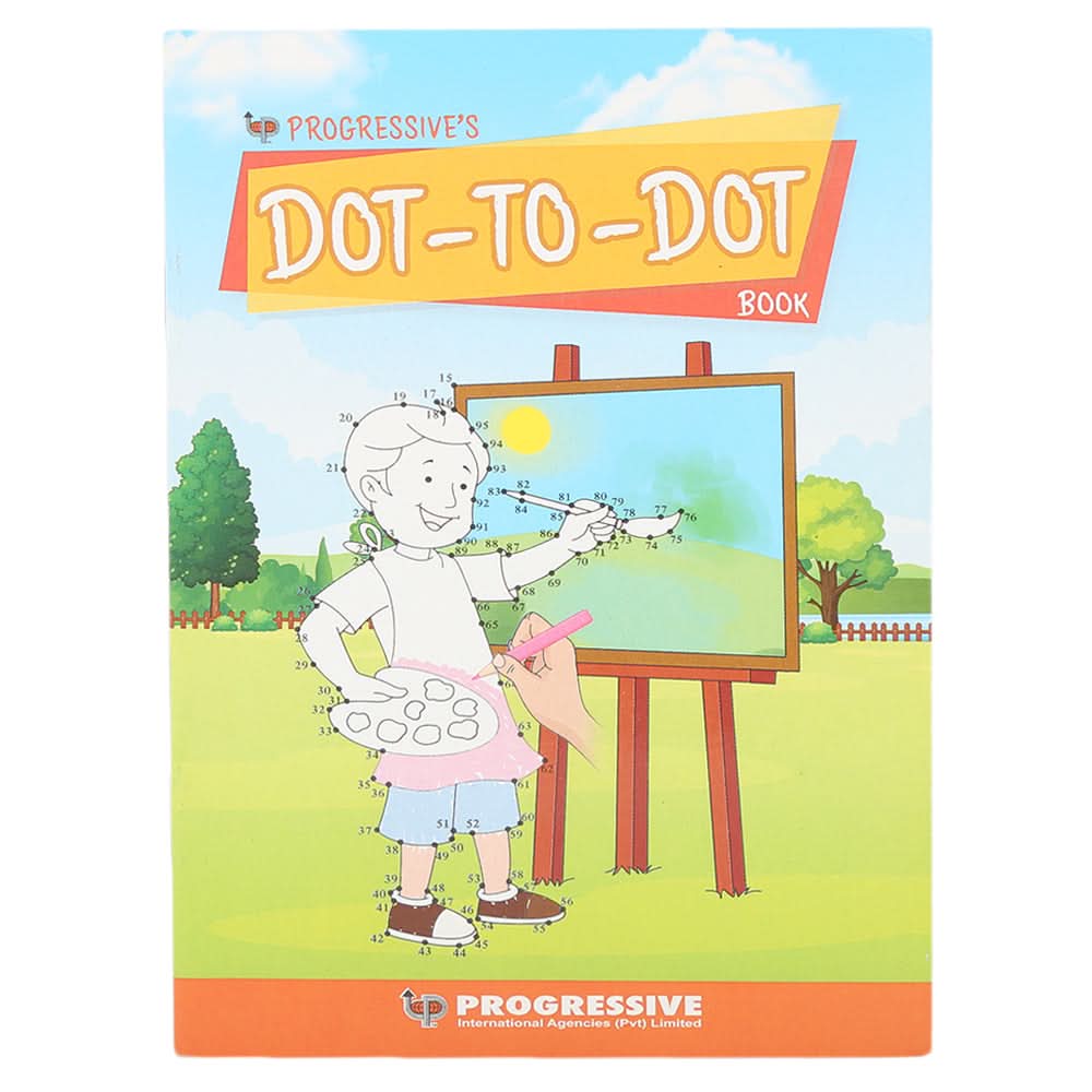 Progress Dot to Dot Yellow, Kids, Kids Colouring Books, 3 to 6 Years, Chase Value