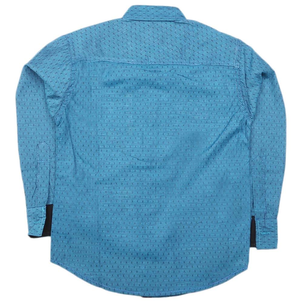 Boys Full Sleeves Casual Shirt - Blue, Kids, Boys Shirts, Chase Value, Chase Value