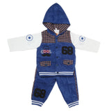 Boys Full Sleeves 3 Piece Pant Suit - Blue, Kids, Boys Sets And Suits, Chase Value, Chase Value