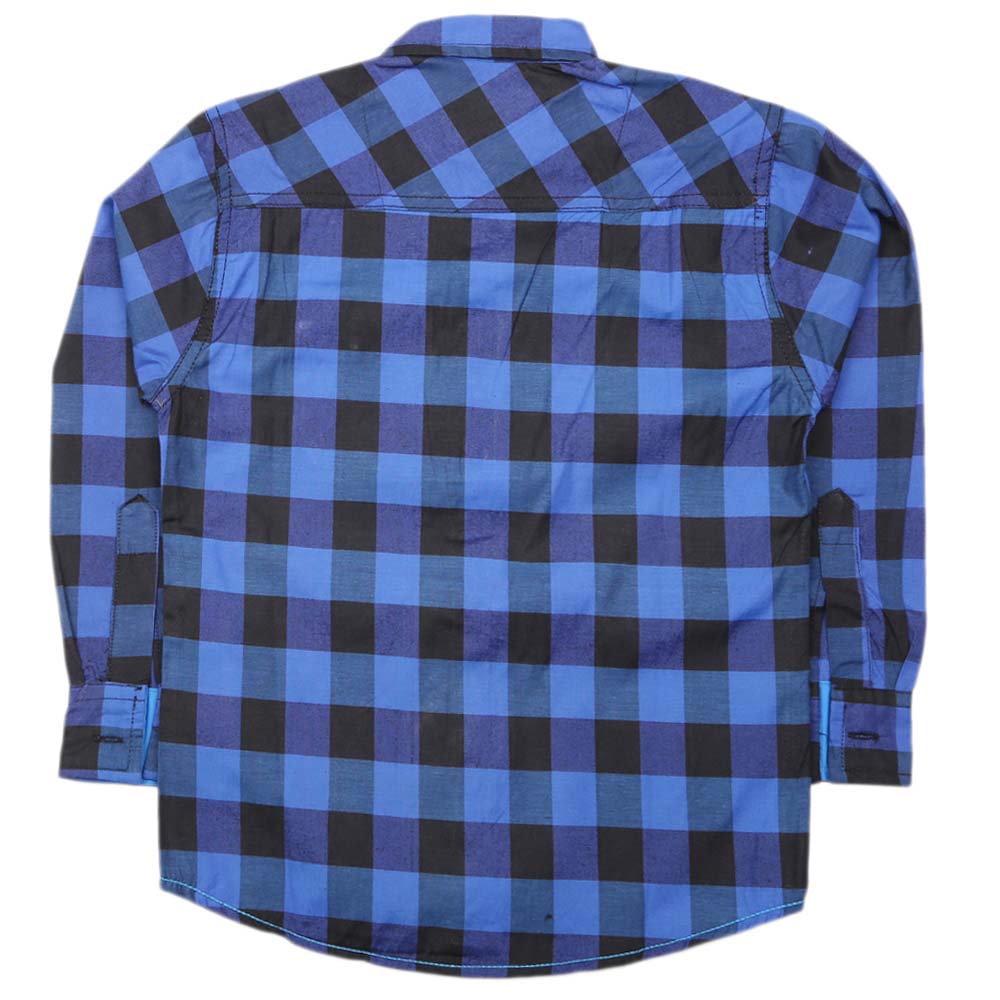Boys Full Sleeves Casual Shirt - Blue, Kids, Boys Shirts, Chase Value, Chase Value