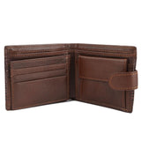 Men's Leather Wallet - Dark Brown - test-store-for-chase-value