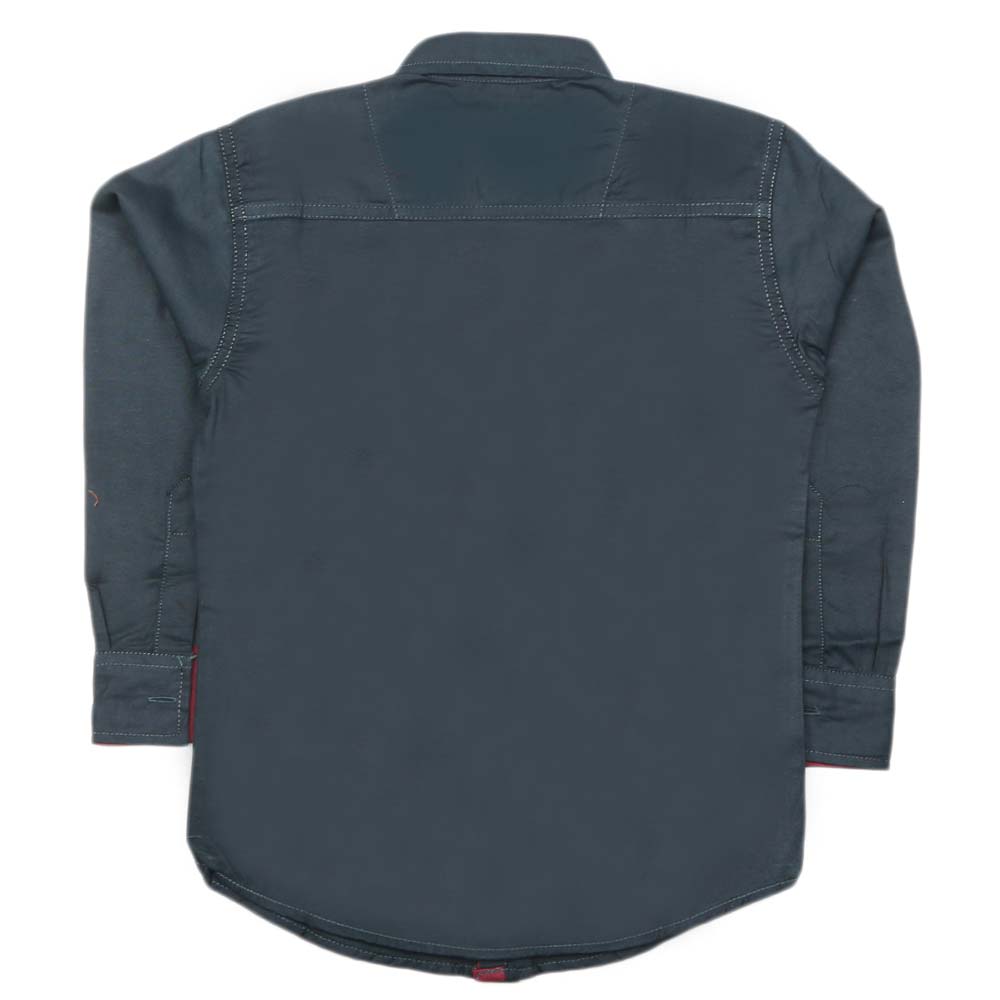 Boys Full Sleeves Casual Shirt - Green, Kids, Boys Shirts, Chase Value, Chase Value