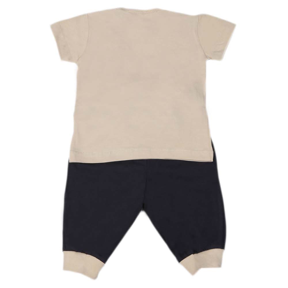 Newborn boys 2pcs Suit - Beige, Kids, NB Boys Sets And Suits, Chase Value, Chase Value