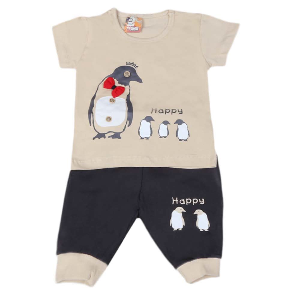 Newborn boys 2pcs Suit - Beige, Kids, NB Boys Sets And Suits, Chase Value, Chase Value