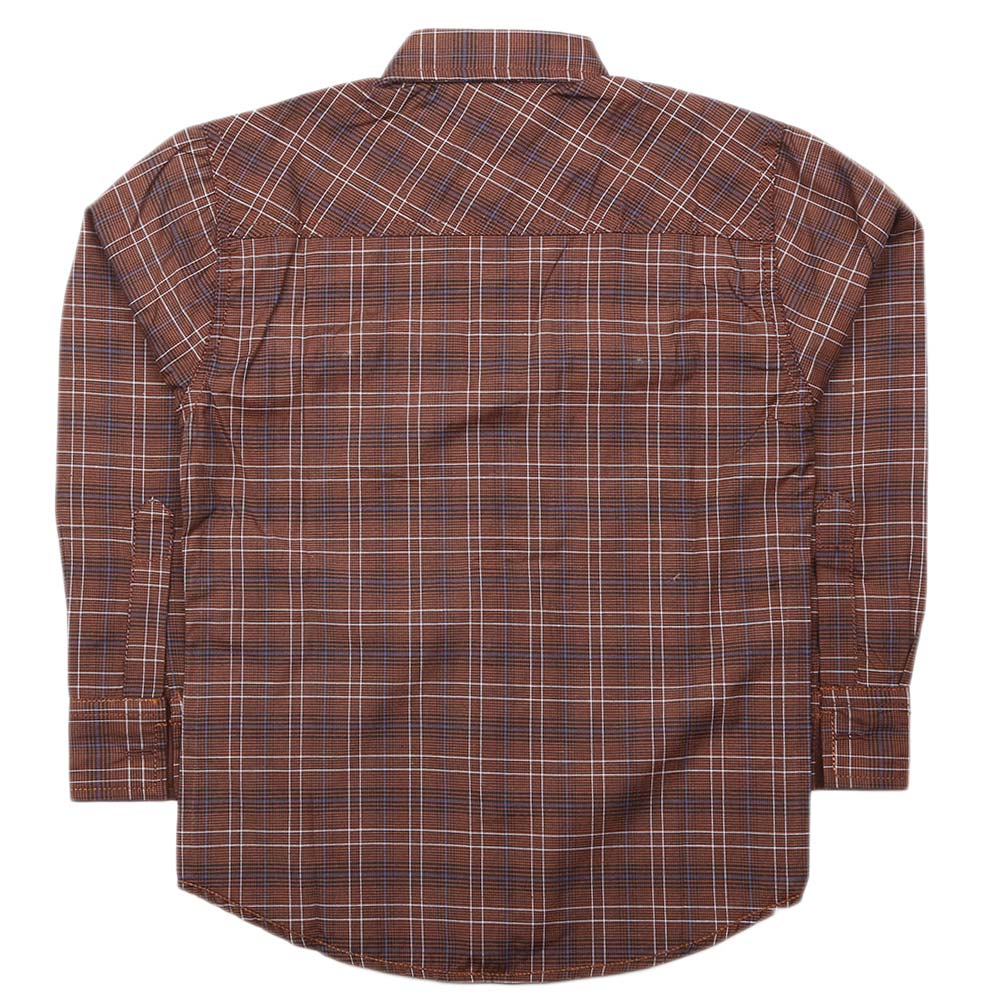Boys Full Sleeves Casual Shirt - Brown, Kids, Boys Shirts, Chase Value, Chase Value