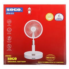 Sogo Rechargeable Mini Usb Portable Fan - Jpn-523, Home & Lifestyle, Charging Fans, Chase Value, Chase Value