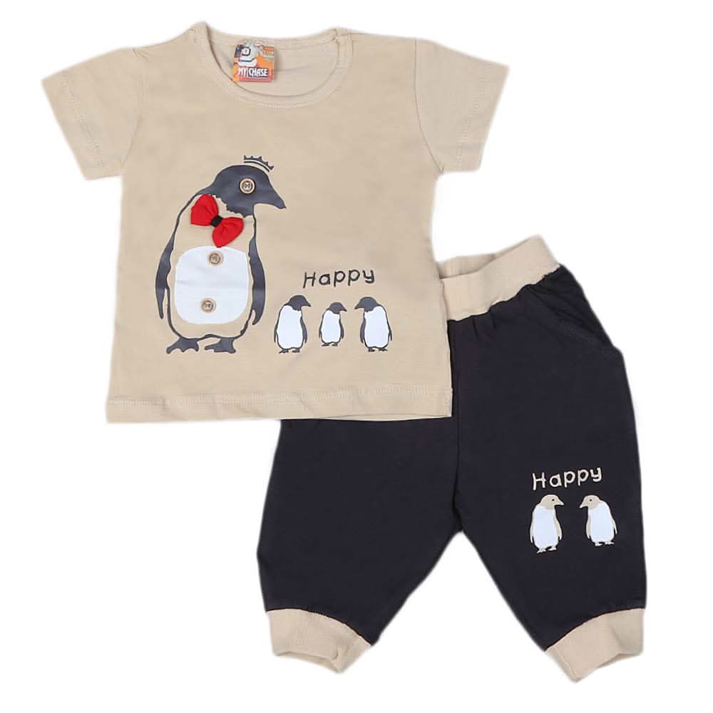 Newborn boys 2pcs Suit - Beige, Kids, NB Boys Sets And Suits, Chase Value, Chase Value