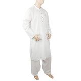 Men's Mashriq Slim Fit Kurta Shalwar - White, Men, Shalwar Kameez, Chase Value, Chase Value