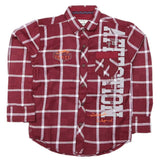 Boys Full Sleeves Casual Shirt - Maroon, Kids, Boys Shirts, Chase Value, Chase Value