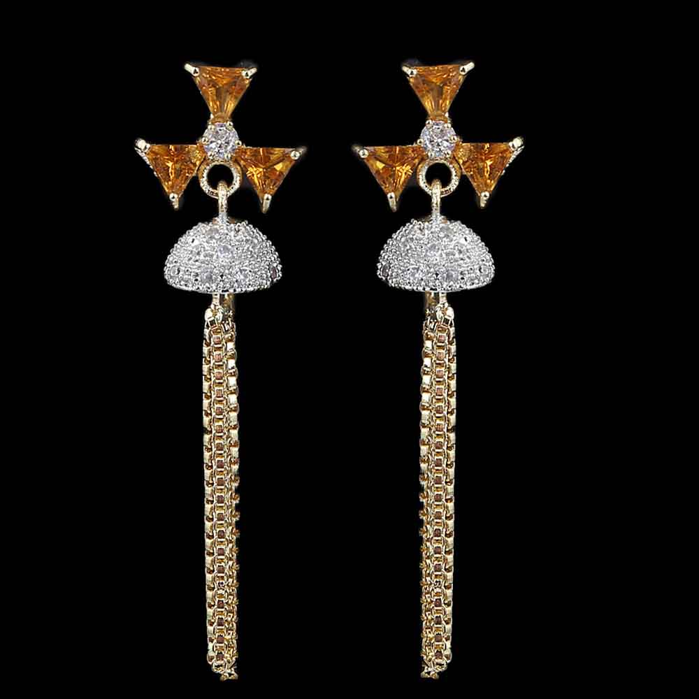 Women's Jhumki - Golden, Women, Earrings & Tops, Chase Value, Chase Value