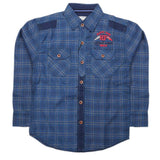 Boys Full Sleeves Casual Shirt - Blue, Kids, Boys Shirts, Chase Value, Chase Value