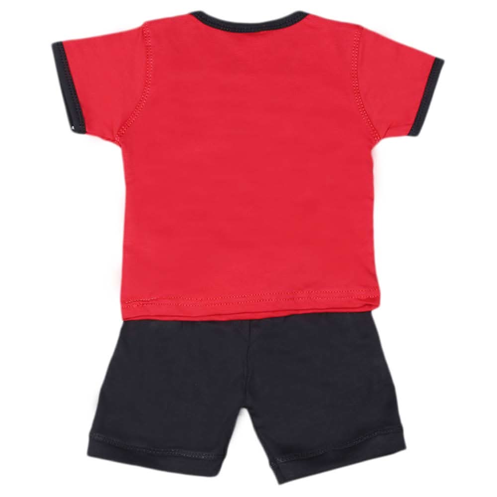 Boys Half Sleeves Suit 1810 - Red, Kids, Boys Sets And Suits, Chase Value, Chase Value