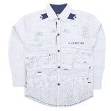 Boys Full Sleeves Casual Shirt - White, Kids, Boys Shirts, Chase Value, Chase Value