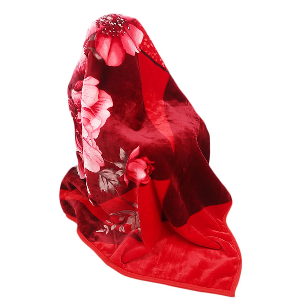 Emperor Blanket 2 PLY Single Bed - Red, Home & Lifestyle, Blanket, Chase Value, Chase Value