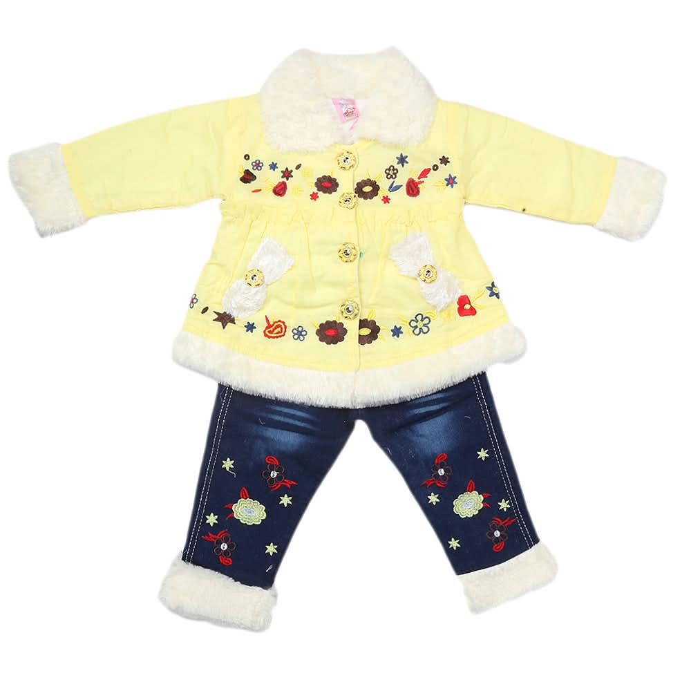 Girls Pant Suit - Yellow, Kids, Girls Sets And Suits, Chase Value, Chase Value