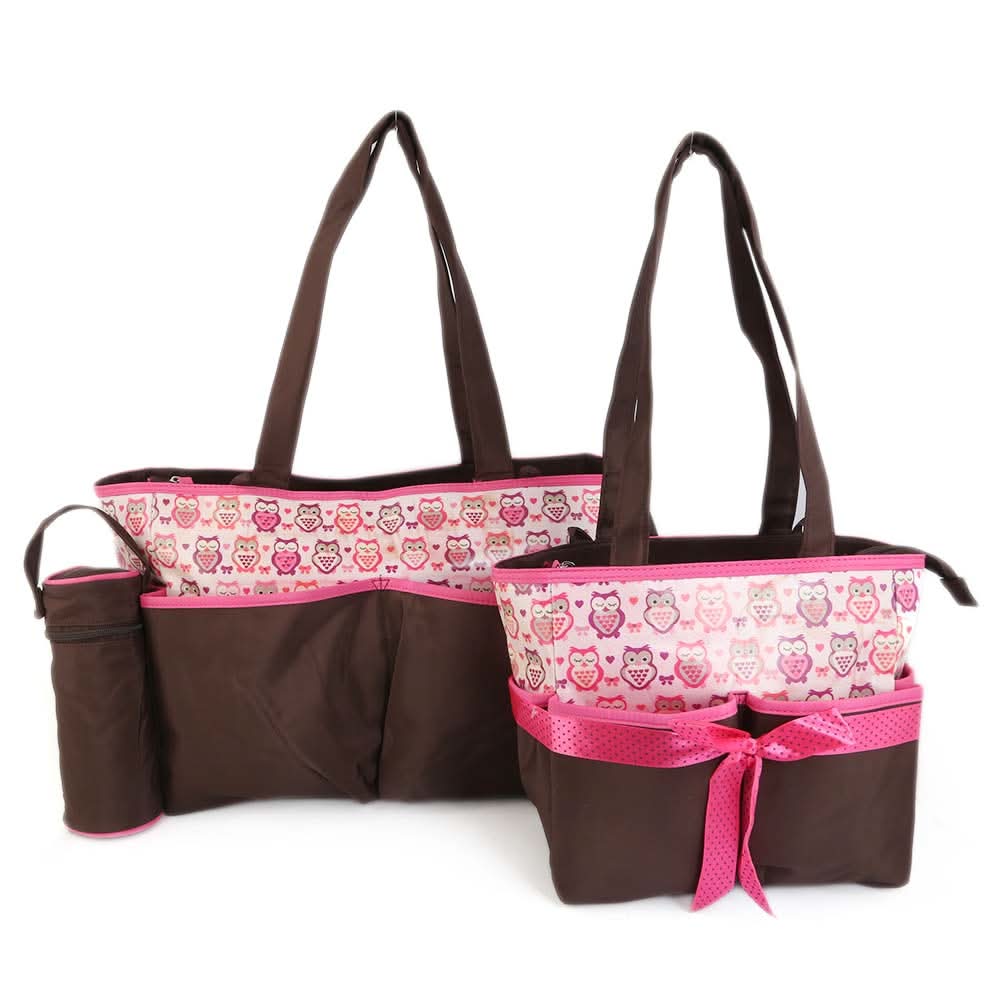 NewBorn Baby Bag 2 Pcs - Coffee Pink, Kids, Maternity Bag (Diaper Bag), Chase Value, Chase Value