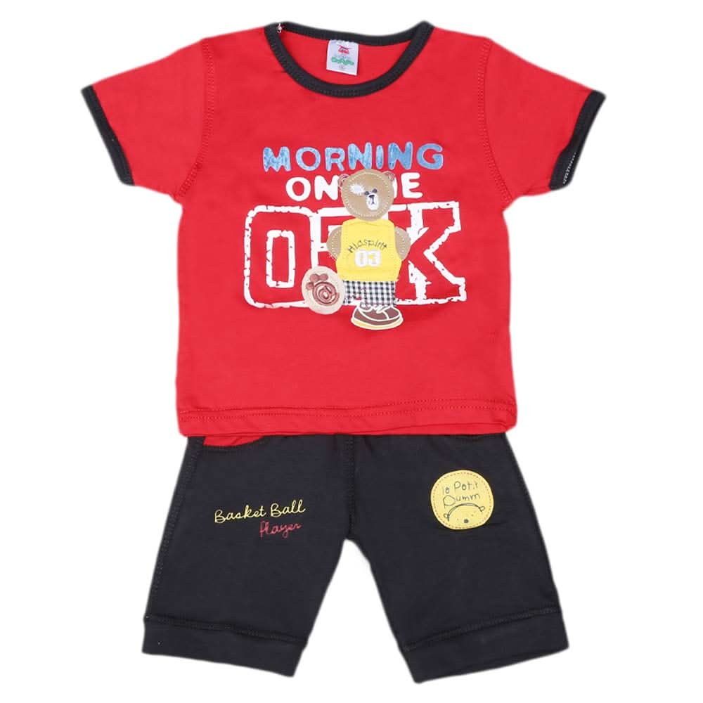 Newborn boys 2pcs Suit - Red, Kids, NB Boys Sets And Suits, Chase Value, Chase Value