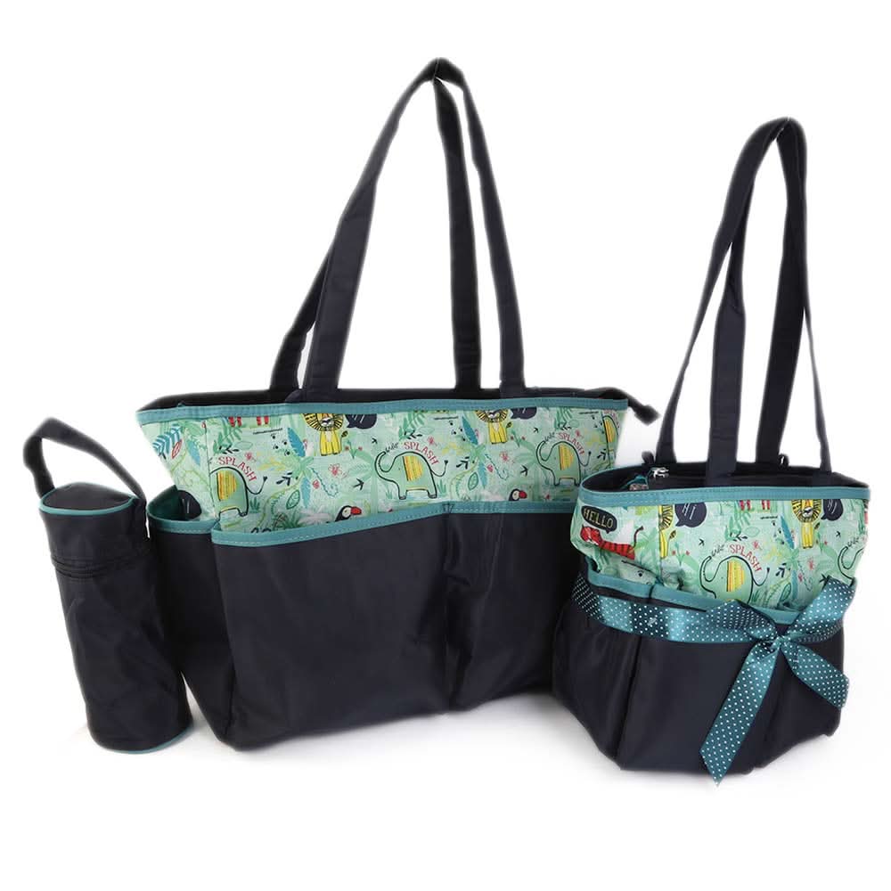 NewBorn Baby Bag 2 Pcs - Navy Blue, Kids, Maternity Bag (Diaper Bag), Chase Value, Chase Value