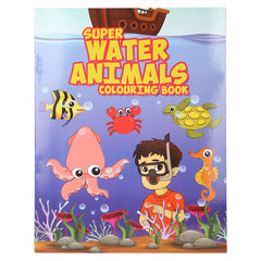 Super Copy Colouring Water Animals, Kids, Kids Colouring Books, 3 to 6 Years, Chase Value