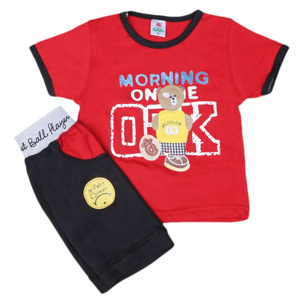 Newborn boys 2pcs Suit - Red, Kids, NB Boys Sets And Suits, Chase Value, Chase Value