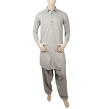 Men's Mashriq Slim Fit Shalwar Suit - Grey, Men, Shalwar Kameez, Chase Value, Chase Value