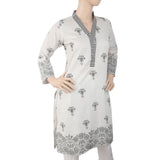 Women's Printed Kurti - Light Grey, Women, Ready Kurtis, Chase Value, Chase Value