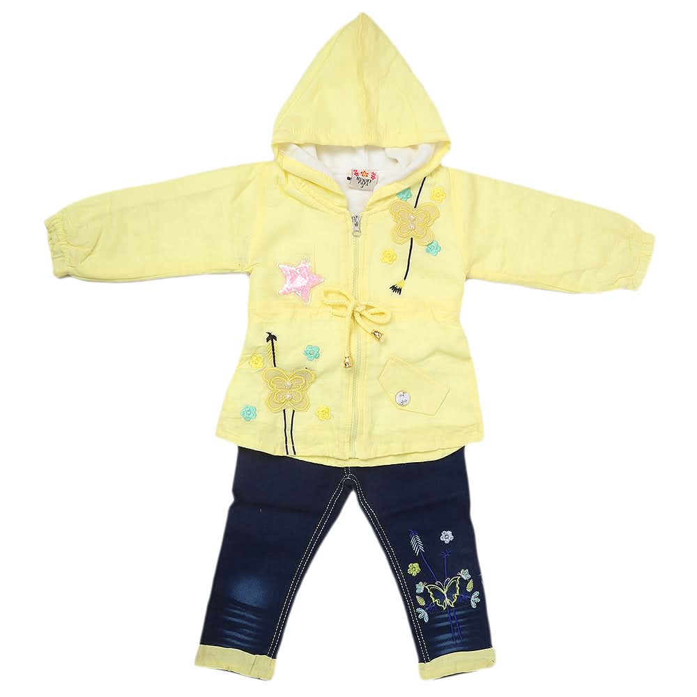Girls Pant Suit - Yellow, Kids, Girls Sets And Suits, Chase Value, Chase Value