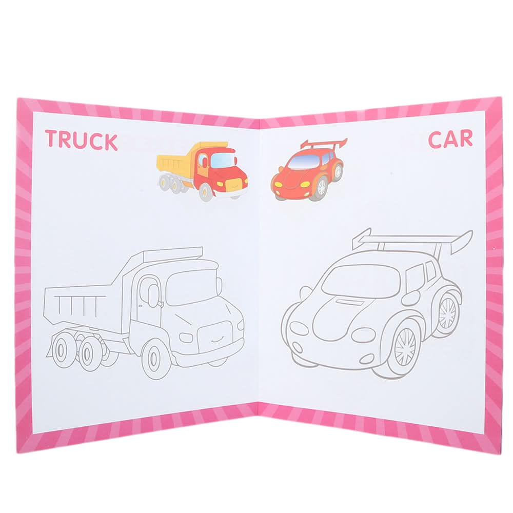 Super Copy Colouring Transport, Kids, Kids Colouring Books, 3 to 6 Years, Chase Value