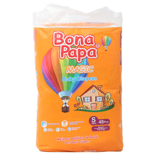 Bona Papa Magic Baby Diaper Regular 48 Pieces - Small, Kids, Diapers, Chase Value, Chase Value