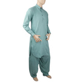 Men's Mashriq Slim Fit Shalwar Kameez - Sea Green, Men, Shalwar Kameez, Chase Value, Chase Value