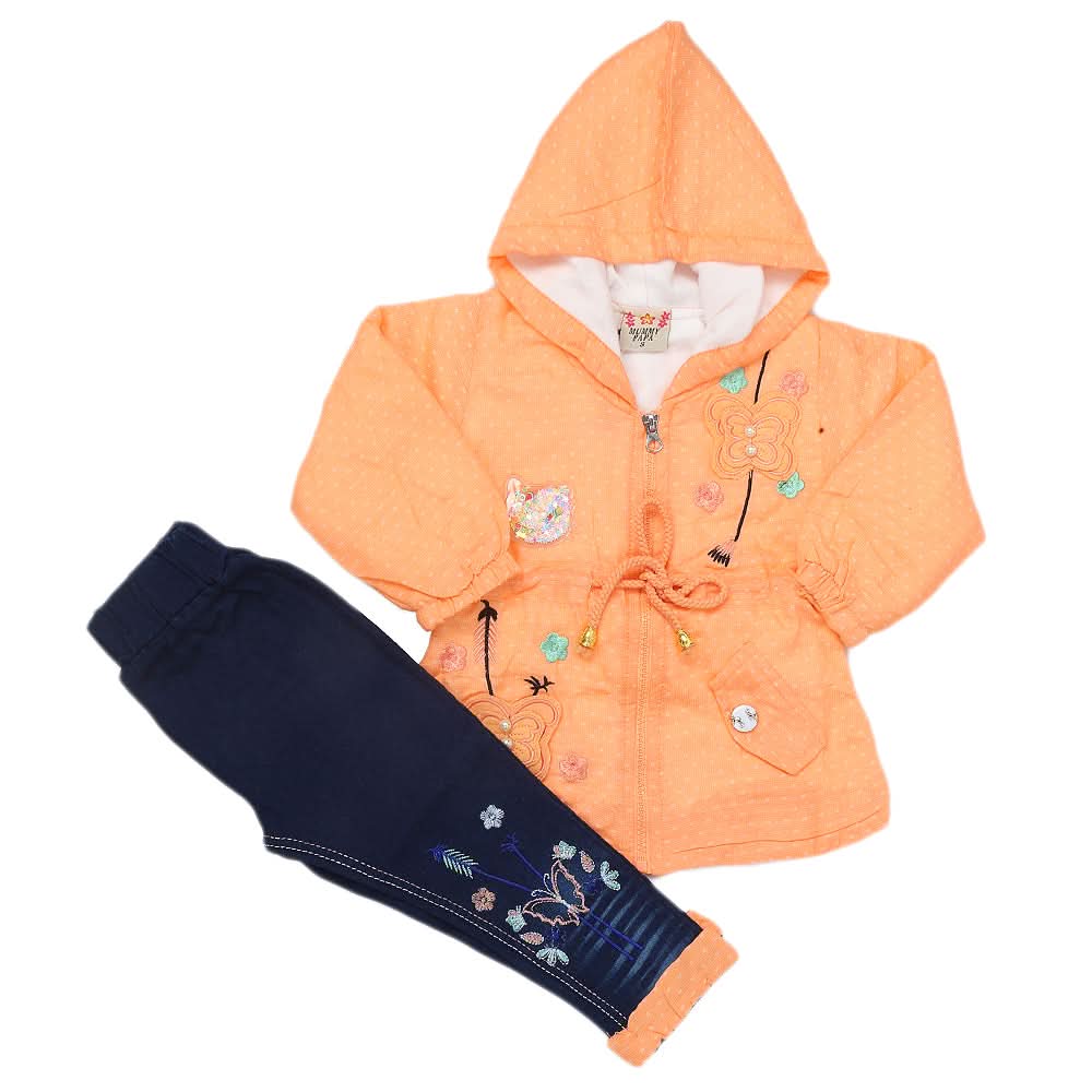 Girls Pant Suit - Peach, Kids, Girls Sets And Suits, Chase Value, Chase Value