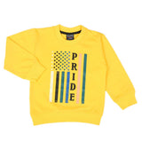 Boys Terry Sweat Shirt - Yellow, Boys Hoodies & Sweat Shirts, Chase Value, Chase Value