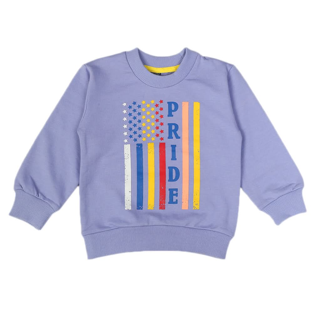 Boys Terry Sweat Shirt - Light Purple, Boys Hoodies & Sweat Shirts, Chase Value, Chase Value